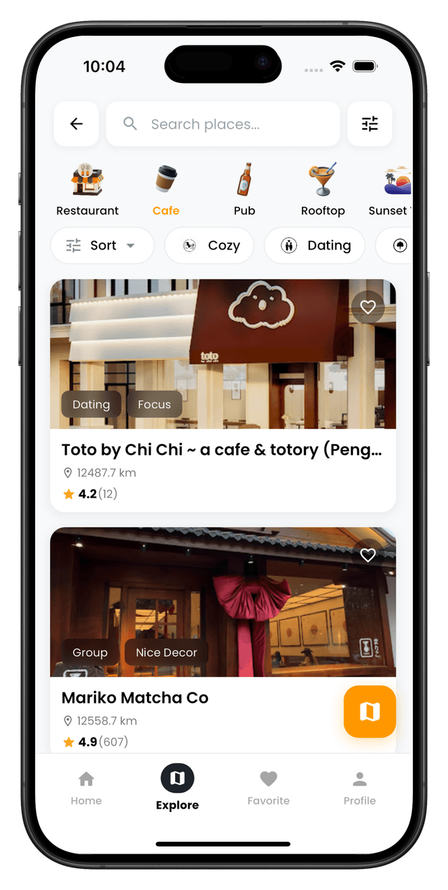 Explore places and deals